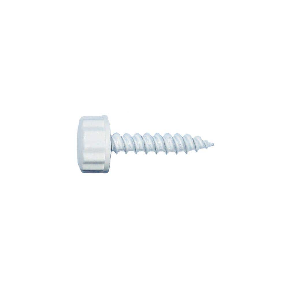 "#10 x 1 in. Nylon White Bi-Hex Head Sheet Metal Screw (100 per Pack)" price history on PriceWatchPro