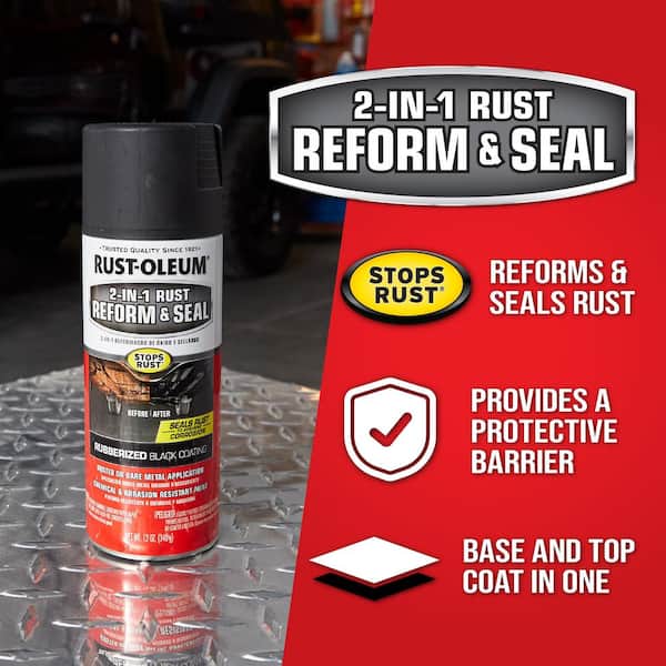 Rust Converter - Black Metal Primer and Rust Remover, Reformer & Encapsulator, Long-lasting Anti Rust Converter - Black Metal Primer and Rust Remover, Reformer & Encapsulator, Long-lasting Anti