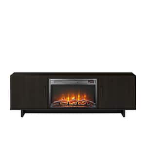 Julia 60 in. Electric Fireplace TV Stand in Espresso
