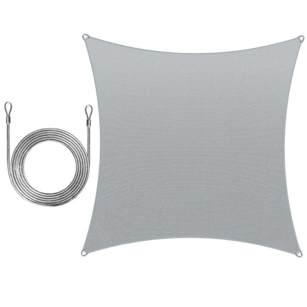 22 ft. x 22 ft. Square Pro Ring Sun Shade Sail with Rope-Grey price history on PriceWatchPro