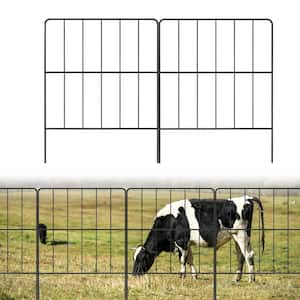 47 ft. L x 16.5 in. H, Small Garden Decorative Fence, Fence, Rustproof Wire Panel, Square, (45-Pieces)