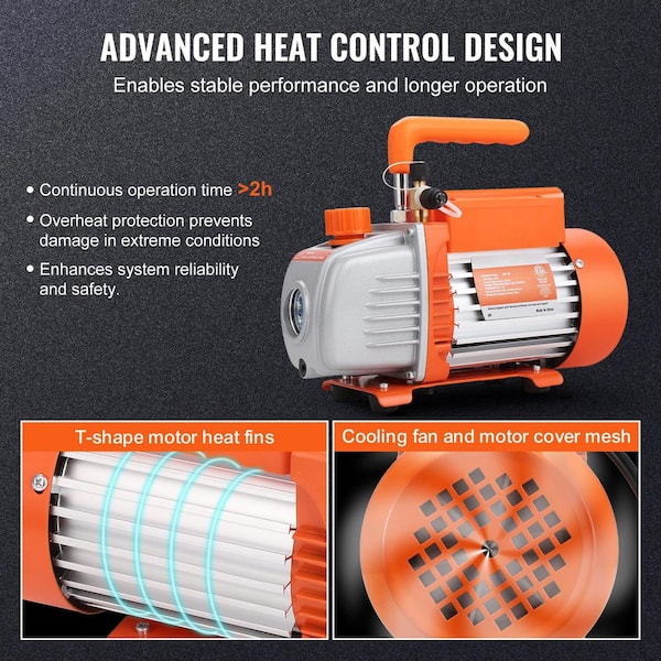 Vacuum Pump BACOENG HVAC Refrigerant Recharge (110V,