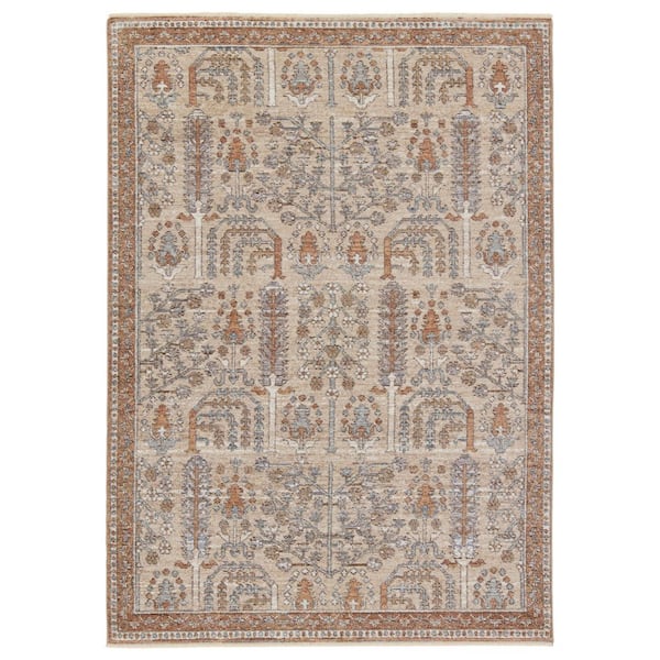 Jaipur Living Chama Gray 5 ft. x 8 ft. Floral Area Rug