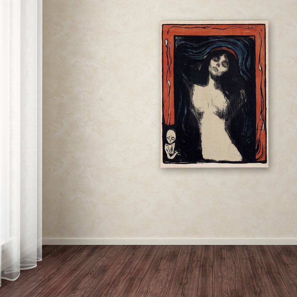 Trademark Fine Art - Edvard Munch 'Madonna 2' Canvas Art - 18x24