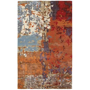 Gianni Multi/Orange 10 ft. x 13 ft. Gradient Area Rug