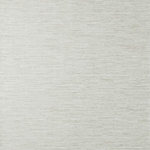 Mephi White Grasscloth Vinyl Non-Pasted Textured Wallpaper