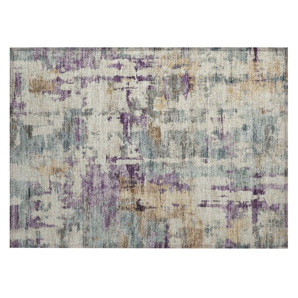 Addison Rugs Chantille Machine Washable Indoor/Outdoor Abstract ACN2072 Linen 1 ft. 8 in. x 2 ft. 6 in. Accent Rug