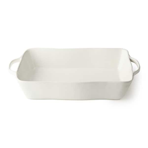 Linen Cream Large Rectangular Baker 16 in. x 10.25 in. x 3 in.