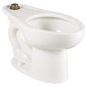 Madera 1.1-1.6 GPF Universal Flushometer Elongated Toilet Bowl Only with EverClean in White