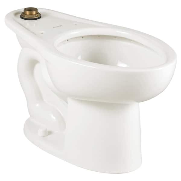 American Standard Madera 1.1-1.6 GPF Universal Flushometer Elongated Toilet Bowl Only with EverClean in White