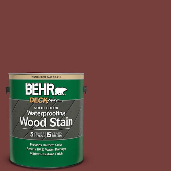 BEHR DECKplus 1 gal. #PPU2-19 Royal Liqueur Solid Color Waterproofing Exterior Wood Stain