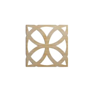 11-3/8 in. x 11-3/8 in. x 1/4 in. Hickory Small Daventry Decorative Fretwork Wood Wall Panels (10-Pack)