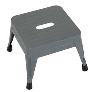 Cosco 1-Step 225 lb. Capacity Stackable Gray Steel Step Stool (2-Pack ...