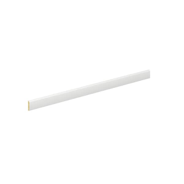 96 in. W x 0.75 in. H Furniture Base Moulding in Bright White