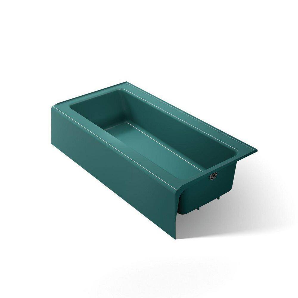 Bellwether 60 in. x 30.25 in. Soaking Bathtub with Right Drain in Teal price history on PriceWatchPro