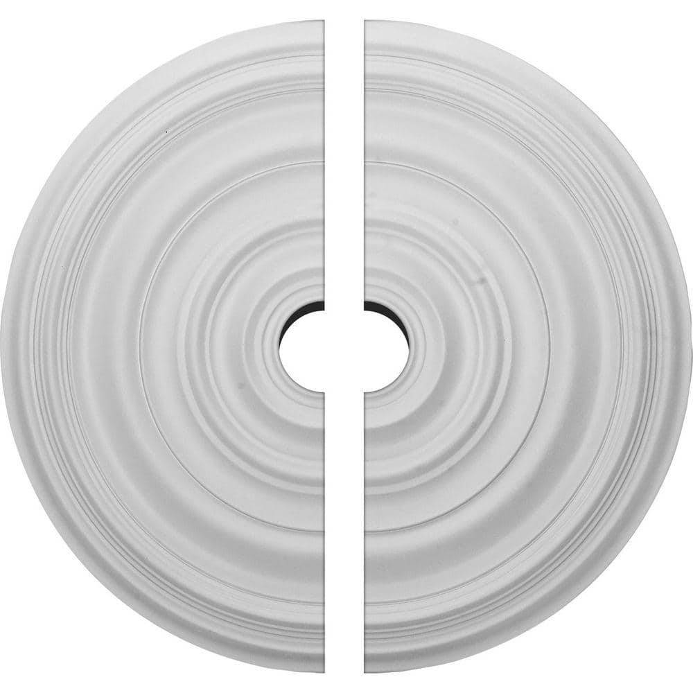 29-1/8 in. x 4 in. x 1-1/2 in. Carton Smooth Urethane Ceiling Medallion, 2-Piece (Fits Canopies up to 9-1/8 in.) price history on PriceWatchPro