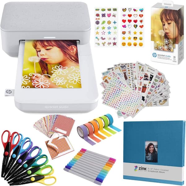Sprocket Studio Plus 4x6" Instant Photo Printer, Dye Sublimation Printer, Photo Album & Accessories Bundle