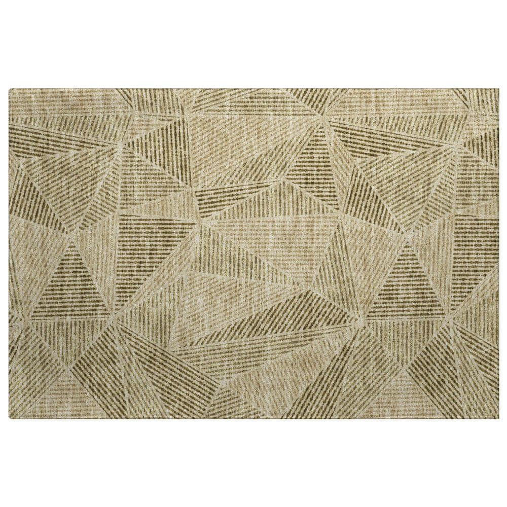Dream Shag Premium Machine Washable Abstract ADS618 Khaki 2 ft. x 3 ft. Accent Rug price history on PriceWatchPro