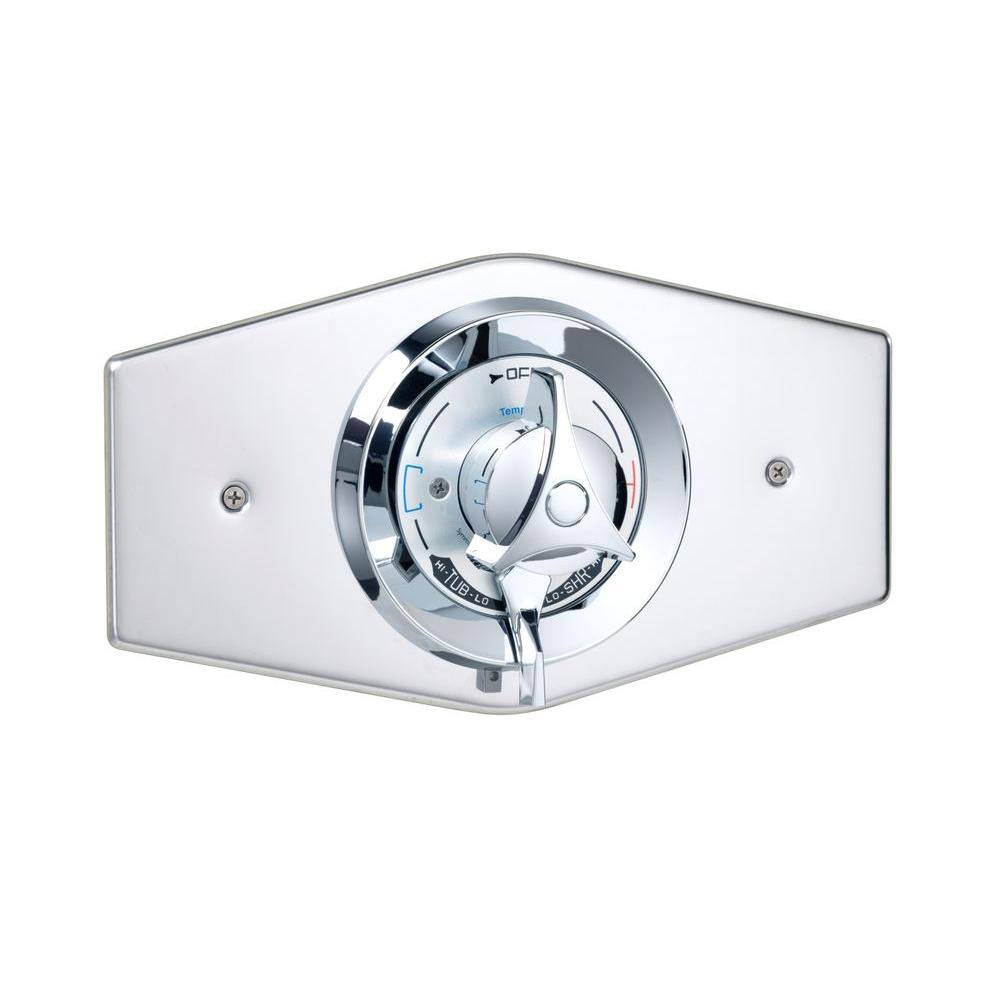 Symmons 7 in. Chrome Conversion Plate for Tub or Shower System CC The