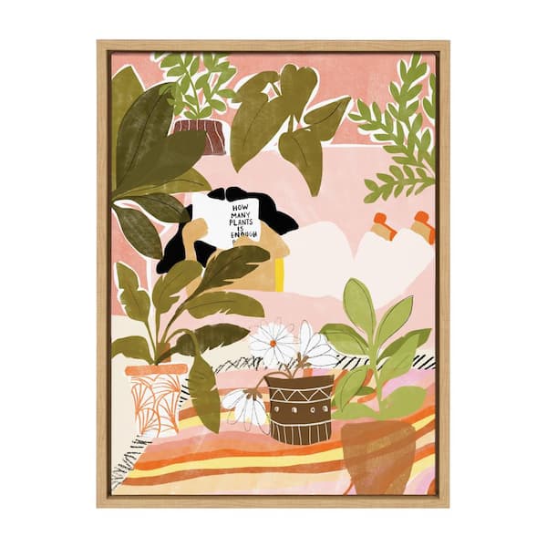 Kate and Laurel Sylvie 18 in. x 24 in. Transitional Framed Canvas Wall Art