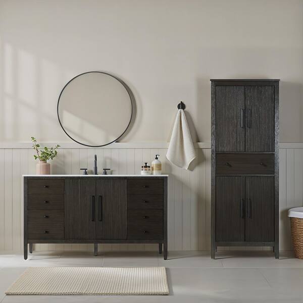 TIMELESS HOME 28 in. W x 18 in. D x 72 in. H Brown Freestanding TIMELESS HOME 28 in. W x 18 in. D x 72 in. H Brown Freestanding