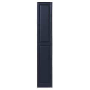 15 in. x 81 in. Raised Panel Polypropylene Shutters Pair in Dark Navy