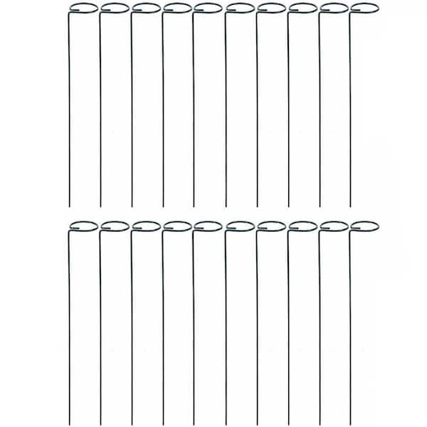 36 in Plant Support Stakes Open Loop Stem Support Green 20 Pack GSL3601 ...