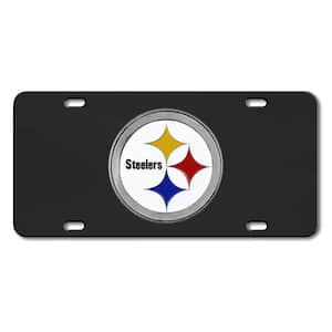 Pittsburgh Steelers 3D Black License Plate