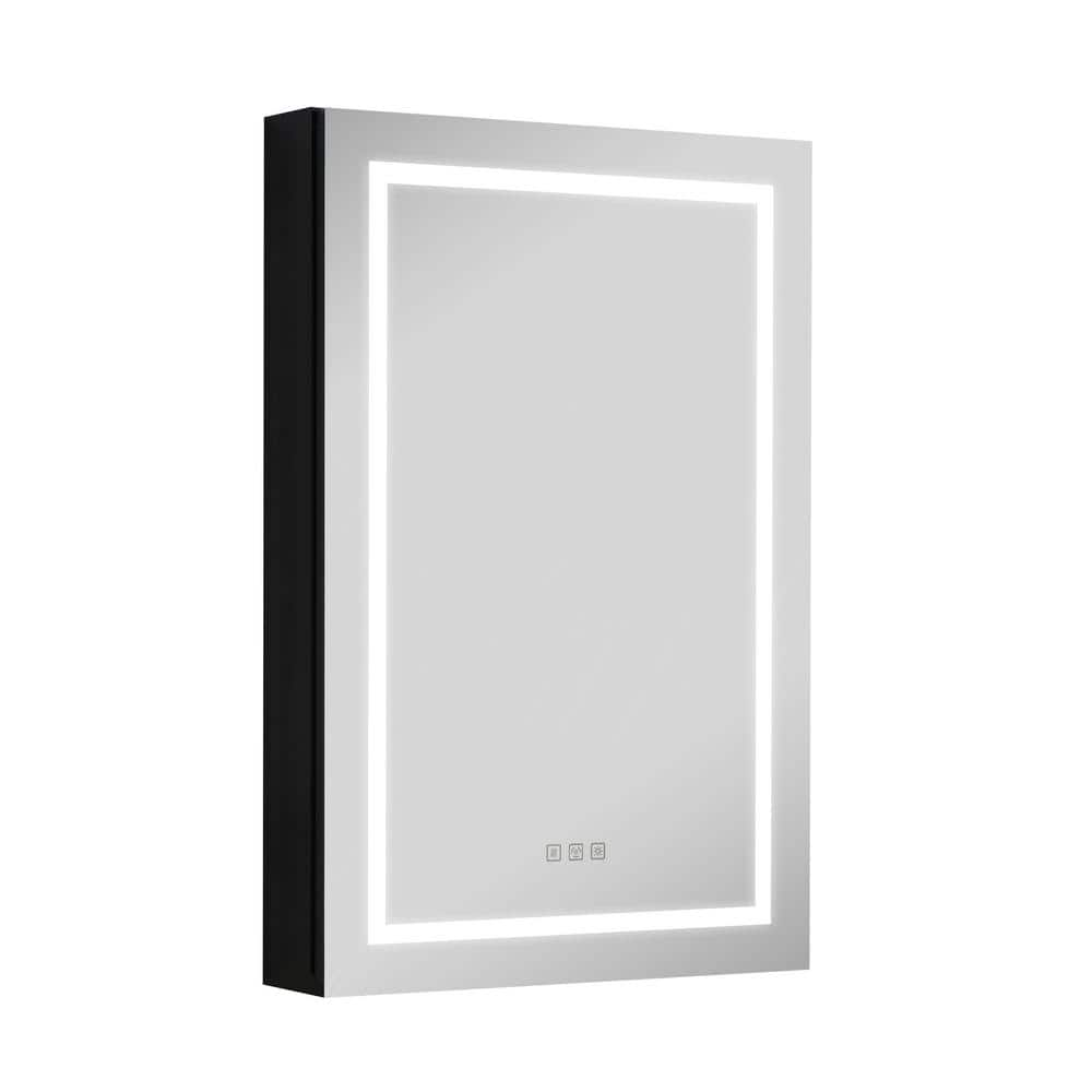 EAKYHOM 24 in. W x 36 in. H Rectangular Aluminium Recessed/Surface ...