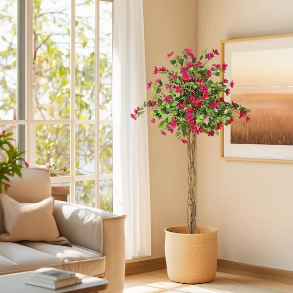 5 ft. Artificial Bougainvillea Tree in pot xsqPHO_34HWVCVA - The