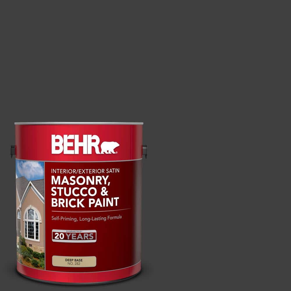 1 gal. #OSHA-8 OSHA SAFETY BLACK Satin Interior/Exterior Masonry, Stucco an