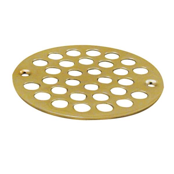 Unbranded 4 in. Brass Shower Strainer Grid Only in Polished Brass