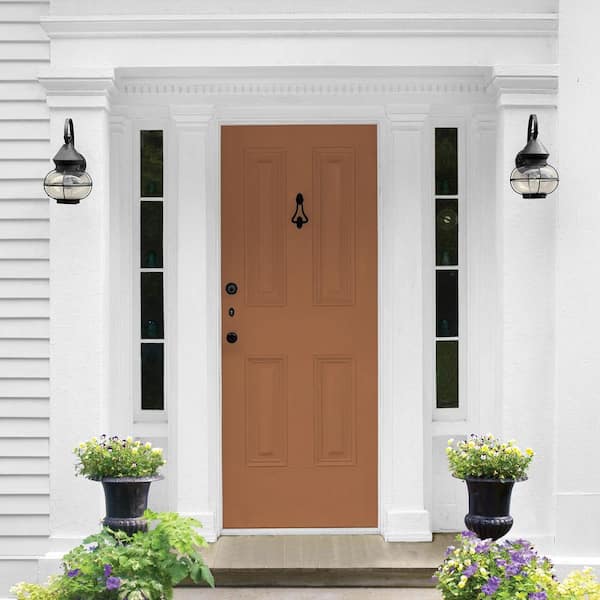 Glidden Premium 1 gal. PPG1069-6 Foxfire Brown Semi-Gloss Exterior