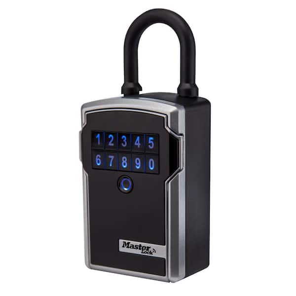 Bluetooth 9.7 cu. in. Zinc Wall Mount Lock Box with Personal Use Software