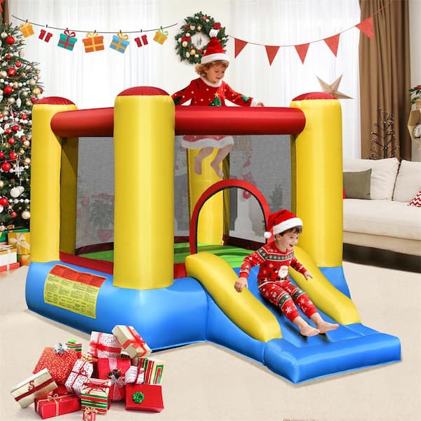 Inflatable Kids Bounce House Jumping Castle Slide with 550W Blower