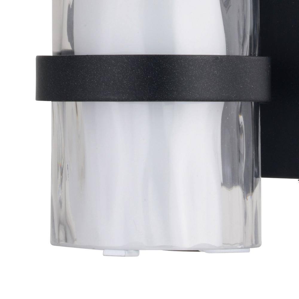 Elegant Bronze 13.5" Dimmable Vanity Wall Sconce with Frosted Glass