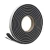 Frost King 1-1/4 in. x 7/16 in. x 10 ft. Black High-Density Rubber Foam ...