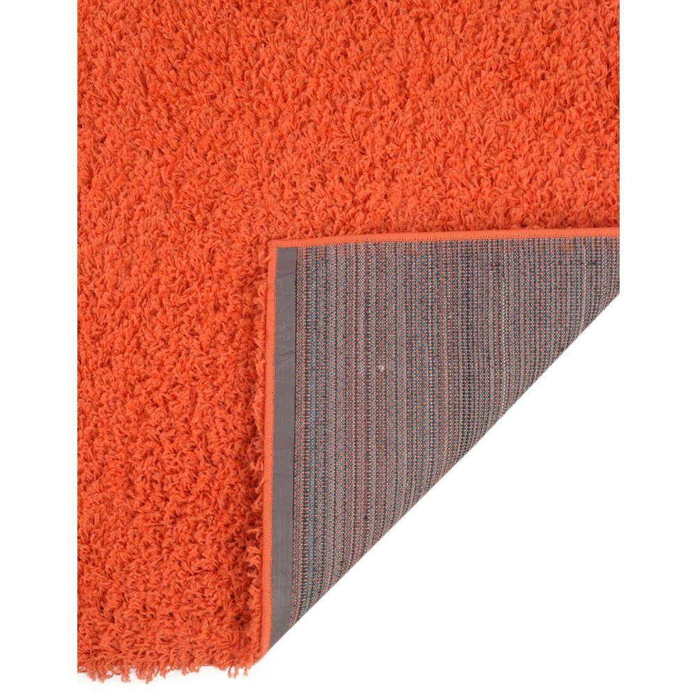 Lavish Tiger Orange Solid Shag 5'x8' Easy-Care Rug