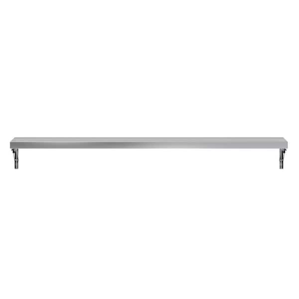 AMGOOD 12 in. x 60 in. Stainless Steel Folding Wall Shelf. Food Truck, Kitchen, Restaurant, Utility Room Decorative Wall Shelf