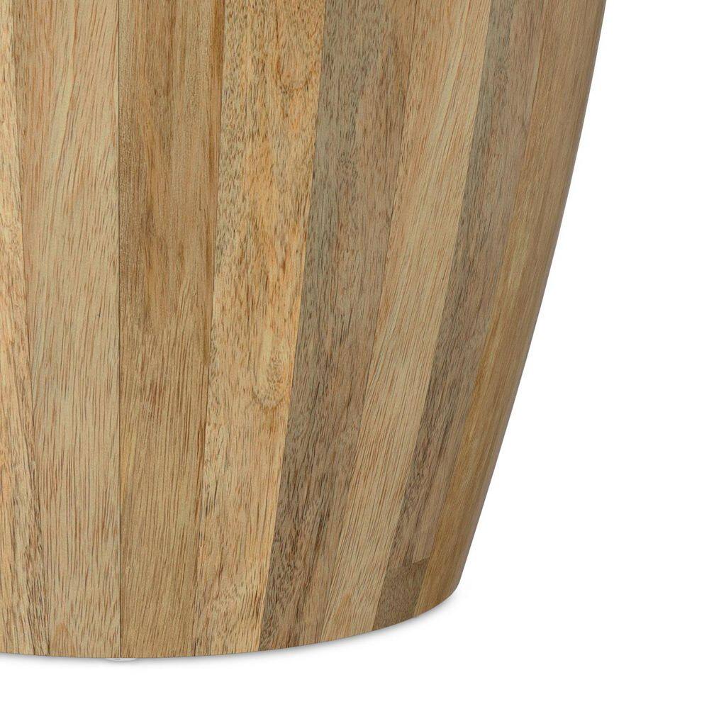 Elmbrook 21 in. W Natural Round Solid Mango Wood End Table with Low VOC Lacquer - thumbnail 8