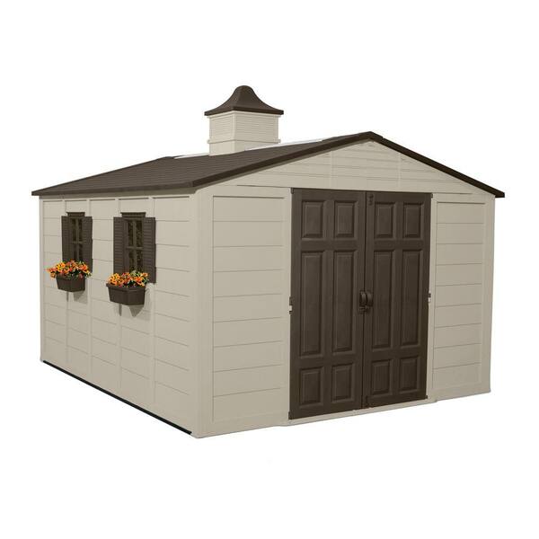 Suncast 12 ft. 8 in. x 10 ft. 5 in. Resin Storage Shed