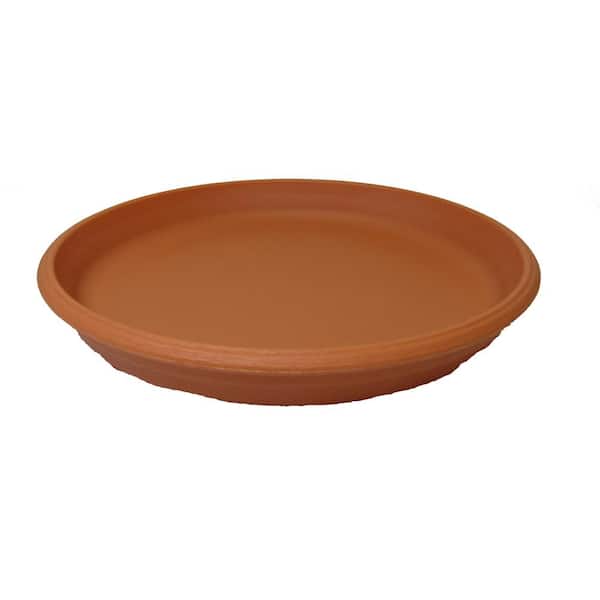 16 in. Dia Terra Cotta Resin Planter Saucer (5-Pack)