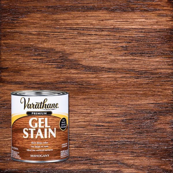 Varathane 1 Qt. Mahogany Wood Interior Gel Stain (2-Pack), Brown