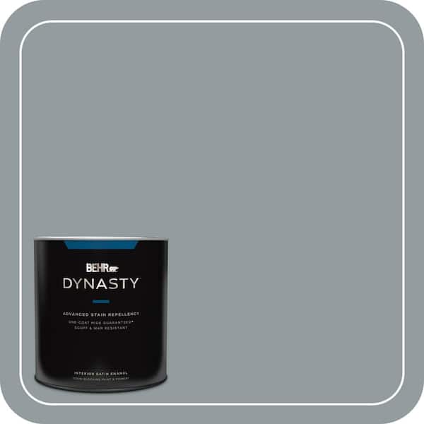 BEHR DYNASTY 1 qt. #720F-4 Stone Fence Satin Enamel Interior Stain-Blocking Paint & Primer