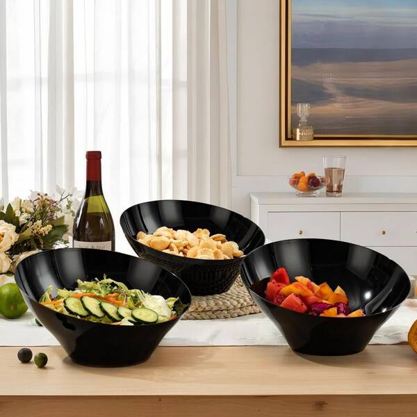 nightfruiti★bowl パップ Numhew 12-Pack 54 oz. Plastic Serving Bowls for Chips, Snacks
