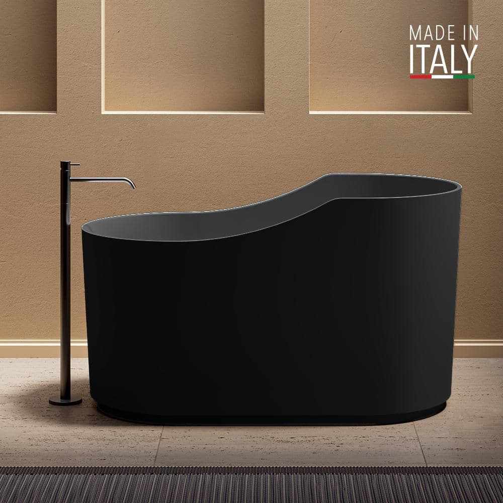 Omnia 55 in. x 29.5 in. Soaking Bathtub with Left Drain in Matte Black price history on PriceWatchPro