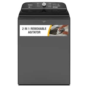 5.2 - 5.3 cu. ft. Top Load Washer in Volcano Black with Removable Agitator
