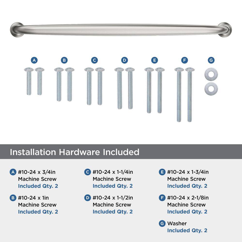 Satin Nickel 19" Brushed Appliance Pull with Mounting Hardware