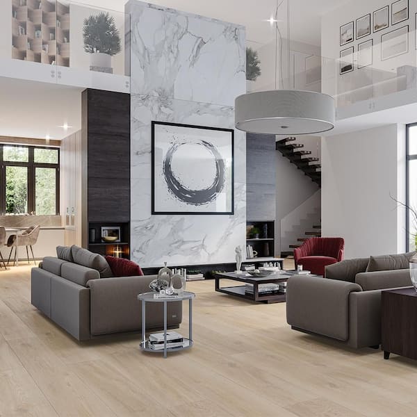 Malibu Wide Plank French Oak Mavericks 9.13 in. W x 60 in. L Rigid
