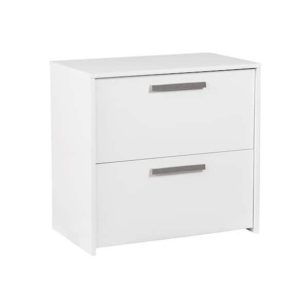 SAINT BIRCH 2-Drawer Miami 31 in. White Decorative Lateral File Cabinet